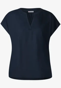 Bluse in Unifarbe