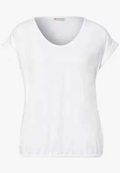 Bluse in Unifarbe