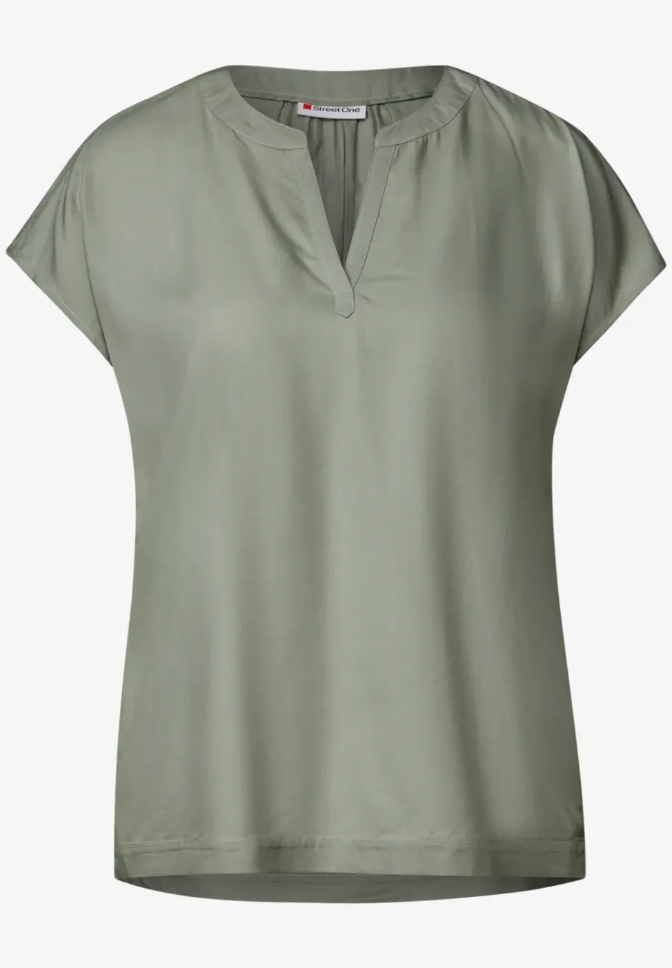 Bluse in Unifarbe