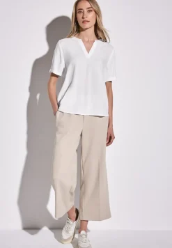 Bluse in Unifarbe