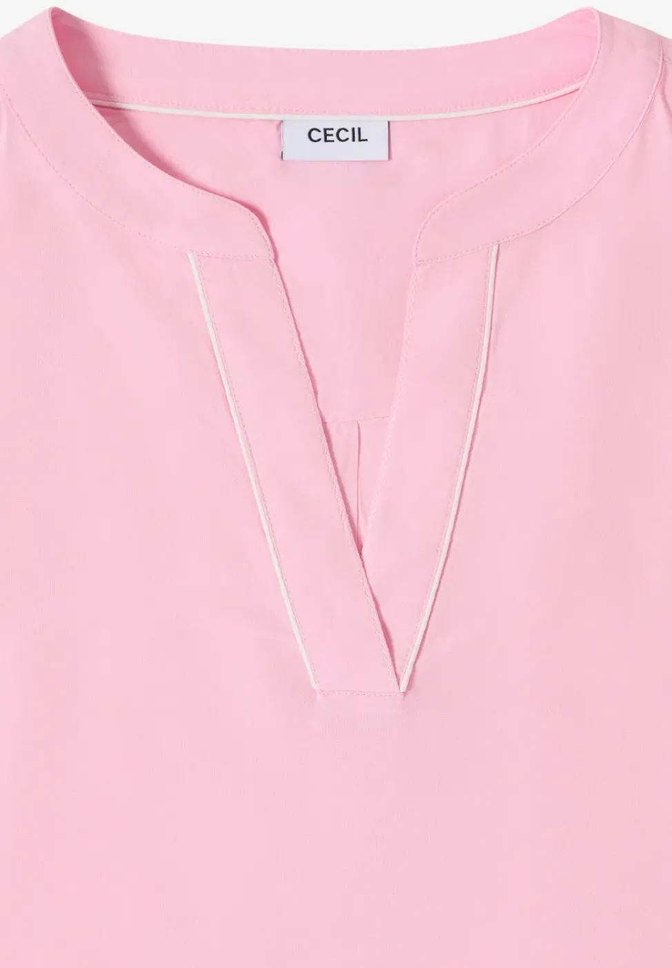 Bluse in Unifarbe