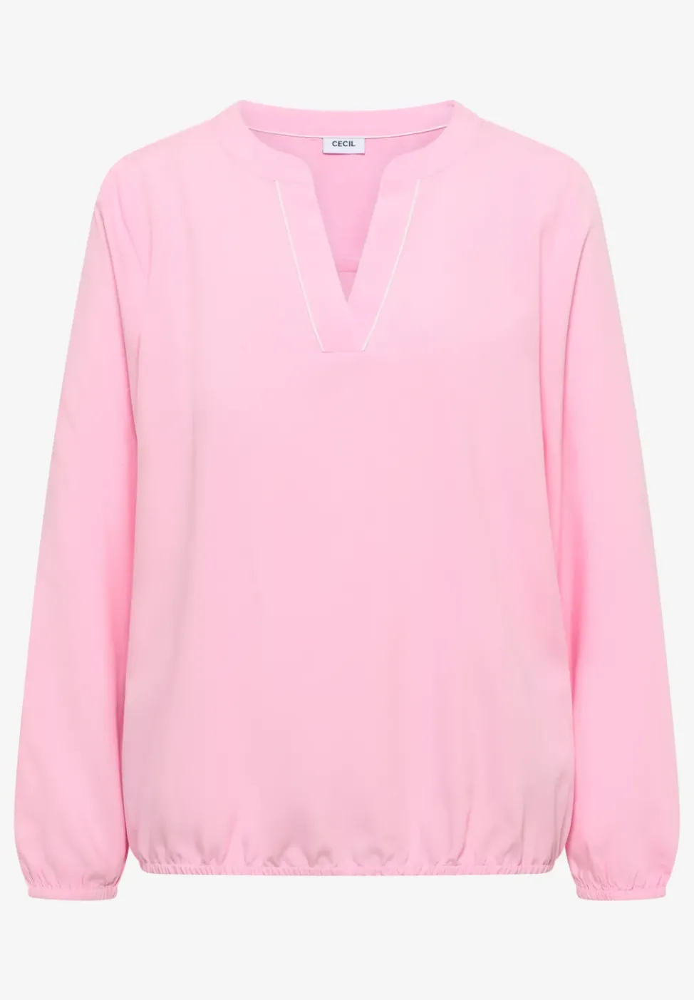 Bluse in Unifarbe