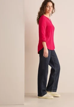 Bluse in Unifarbe