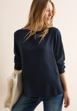 Bluse in Unifarbe