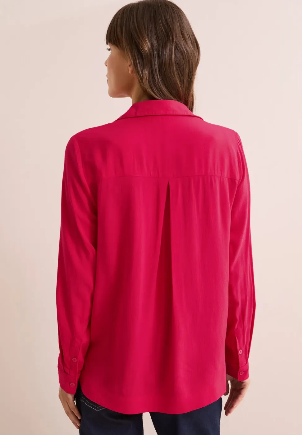 Bluse in Unifarbe