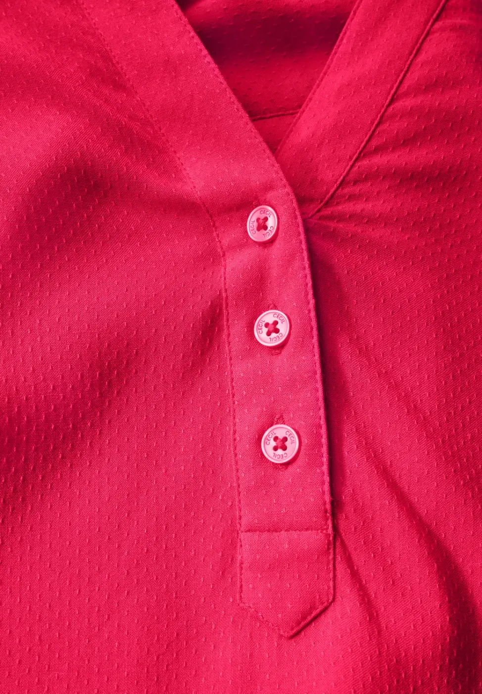 Bluse in Unifarbe