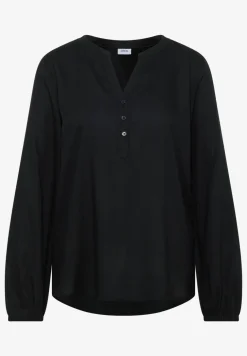Bluse in Unifarbe