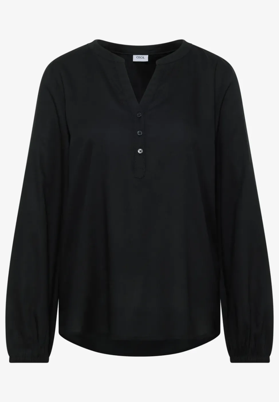 Bluse in Unifarbe