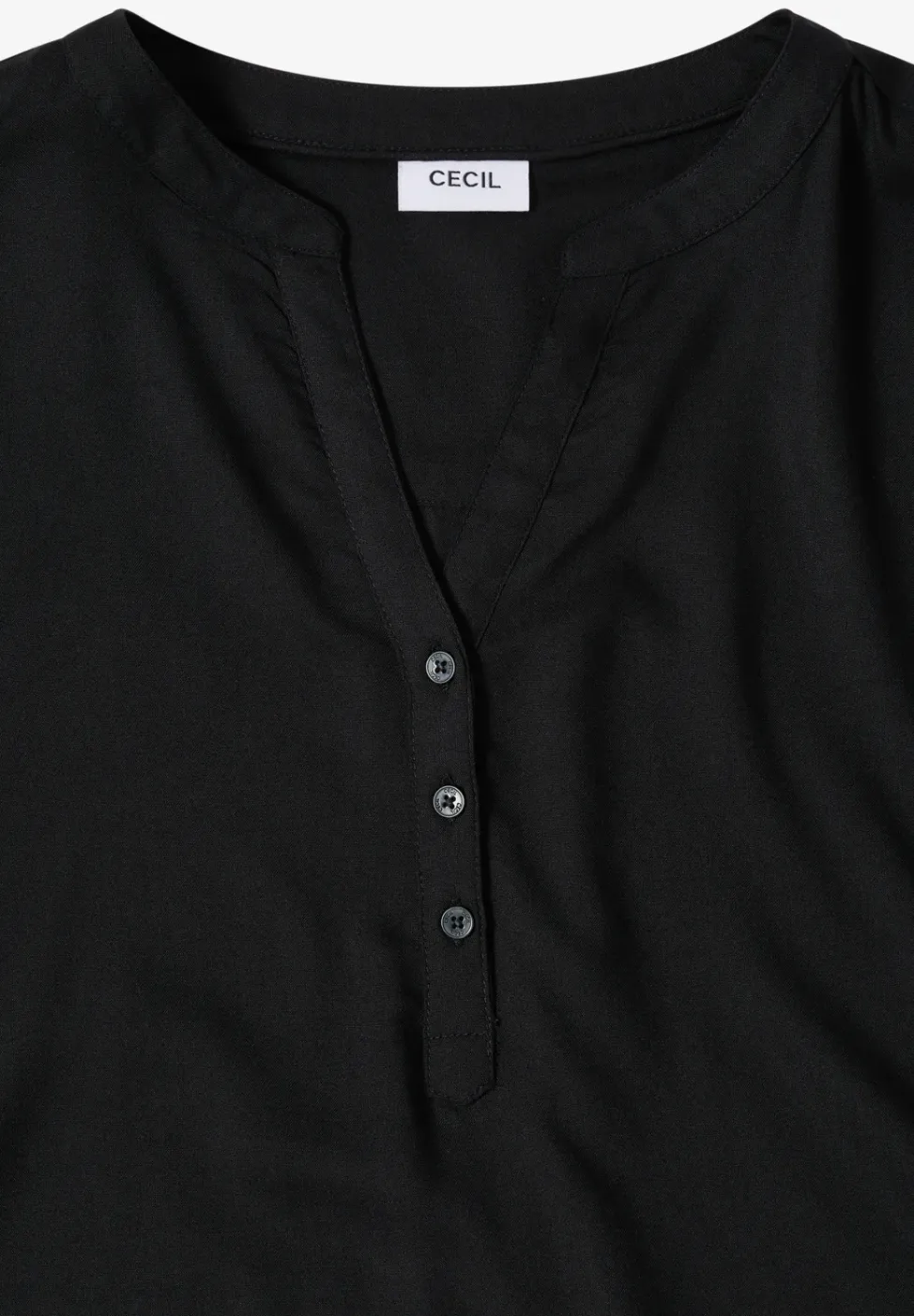 Bluse in Unifarbe