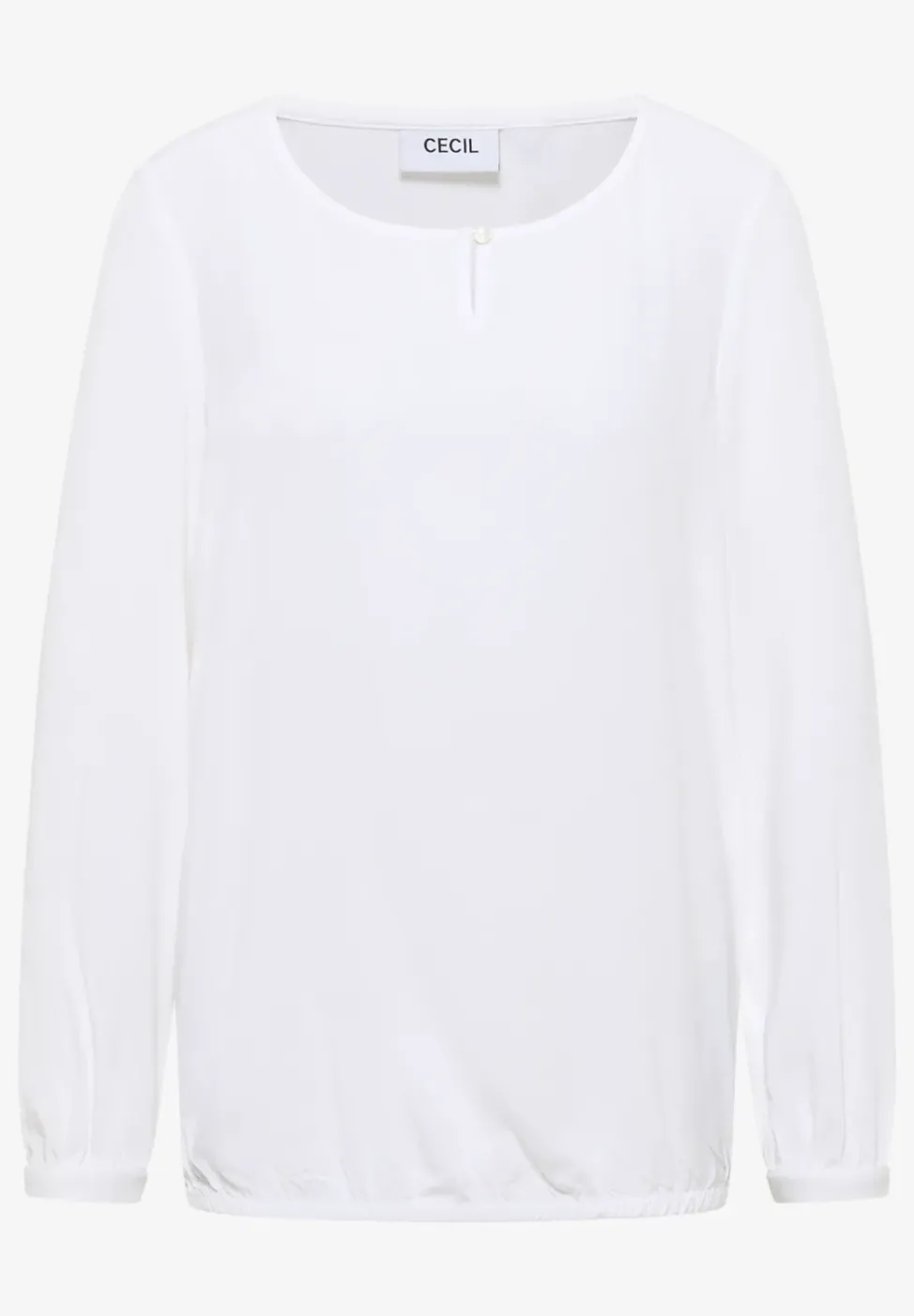 Bluse in Unifarbe