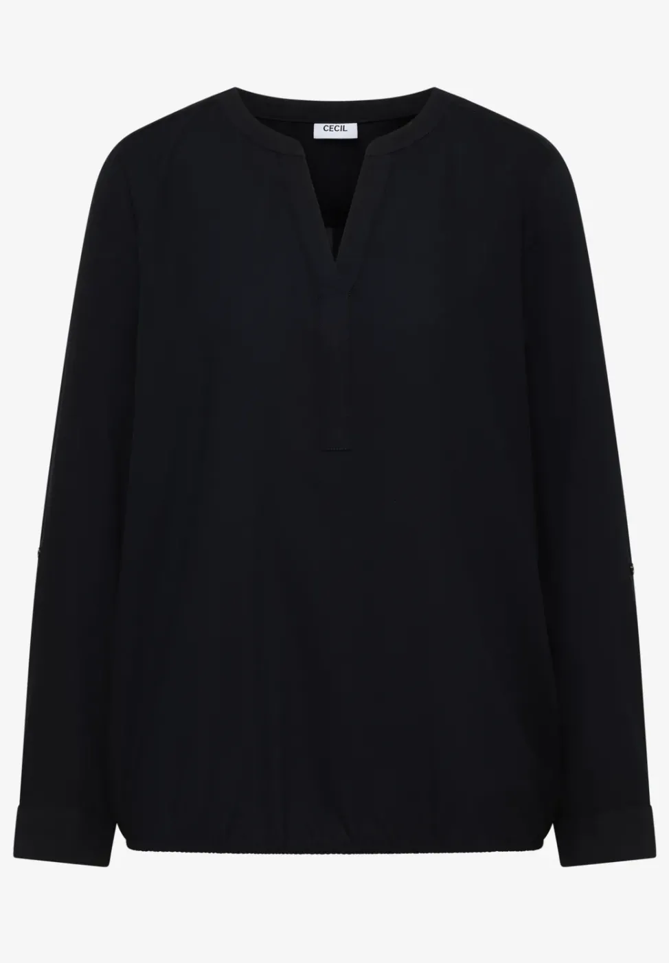 Bluse in Unifarbe
