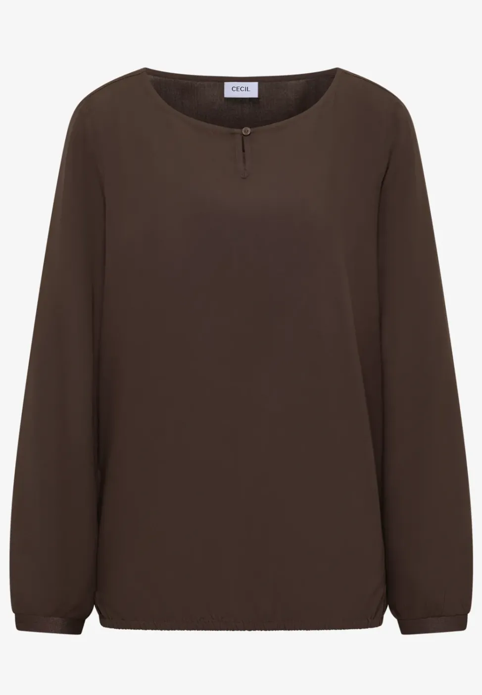 Bluse in Unifarbe