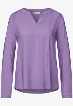 Bluse in Unifarbe