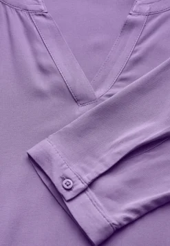 Bluse in Unifarbe