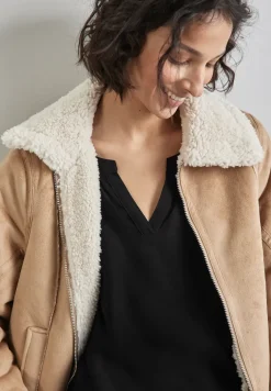 Bluse in Unifarbe