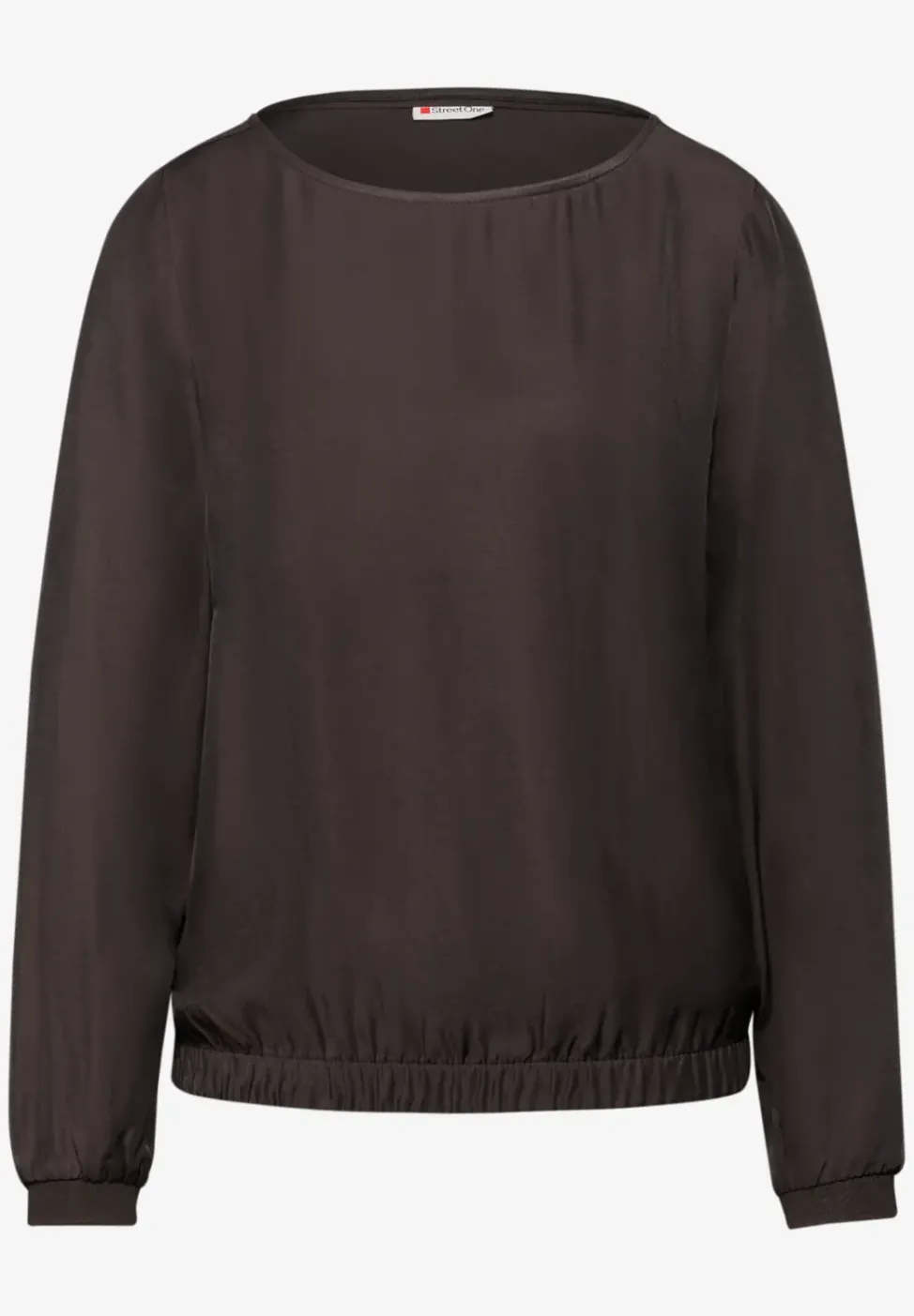 Bluse mit Elastiksaum
