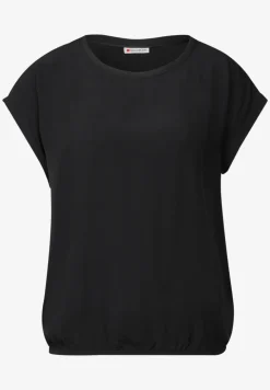 Bluse mit elastischem Saum