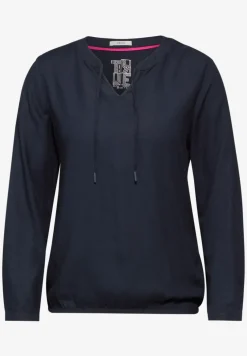 Bluse mit elastischem Saum