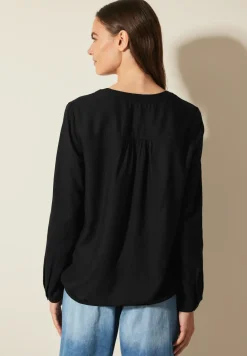 Bluse mit elastischem Saum
