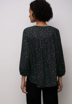 Bluse mit Folienprint