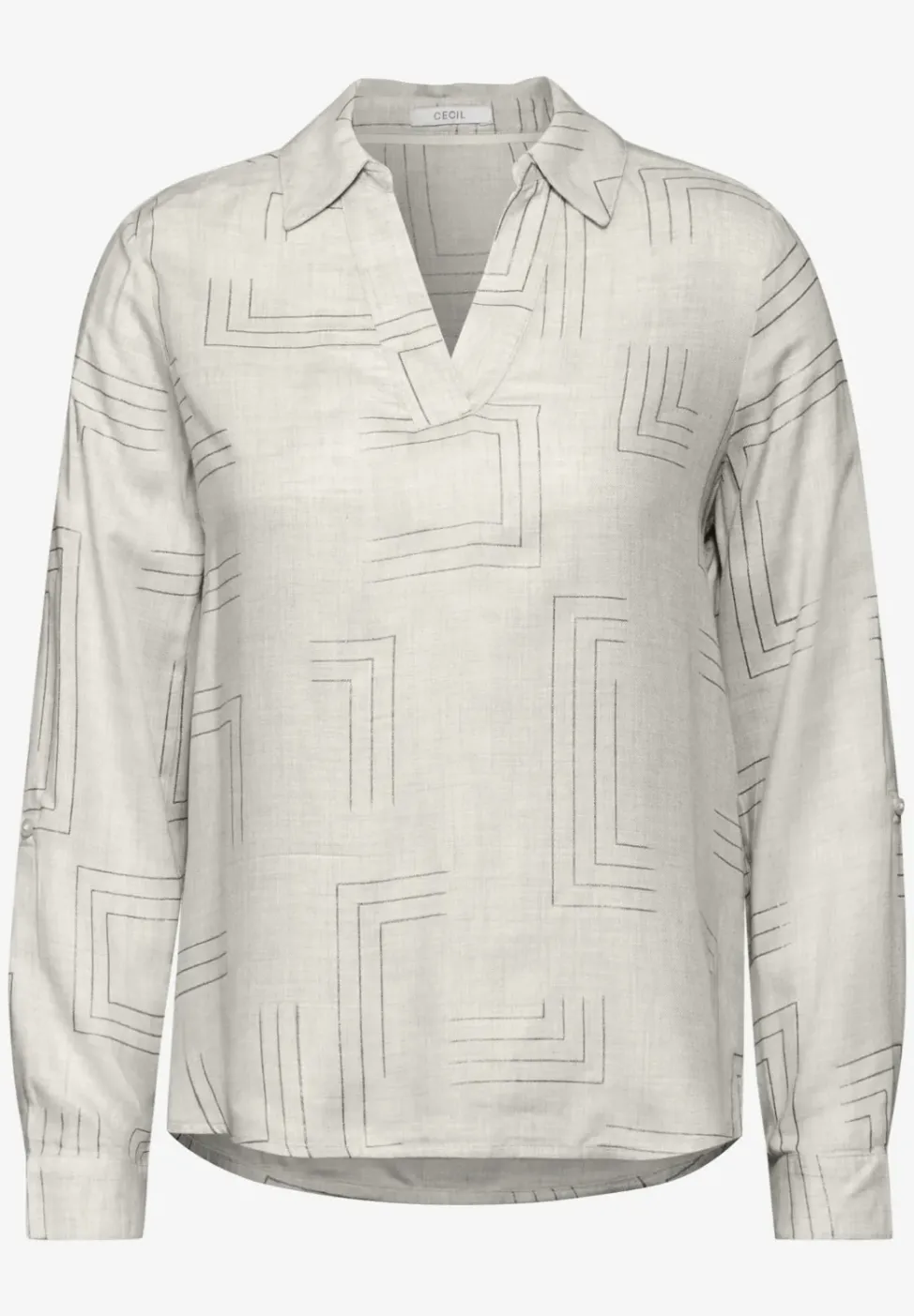 Bluse mit Folienprint