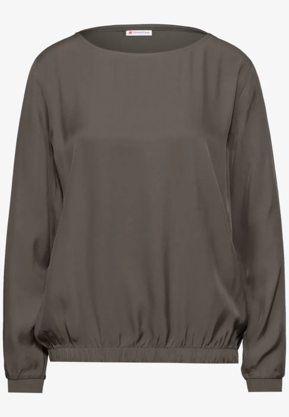 Bluse mit gerafftem Saum