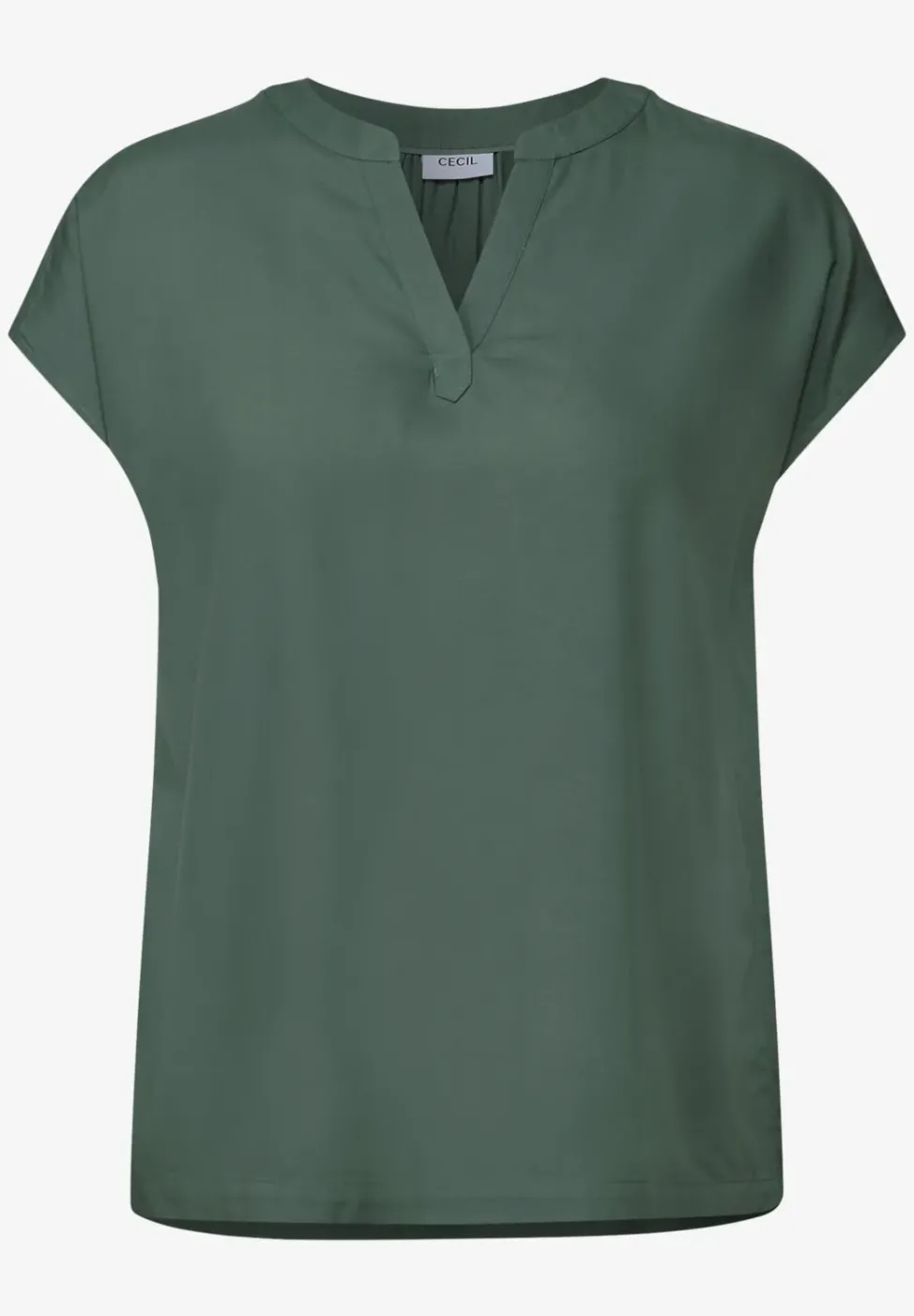 Blusenshirt in Unifarbe