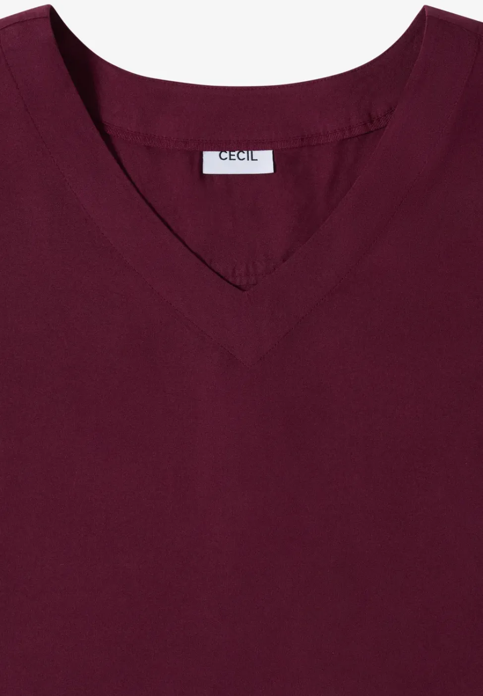 Blusenshirt mit V-Neck und Knoten