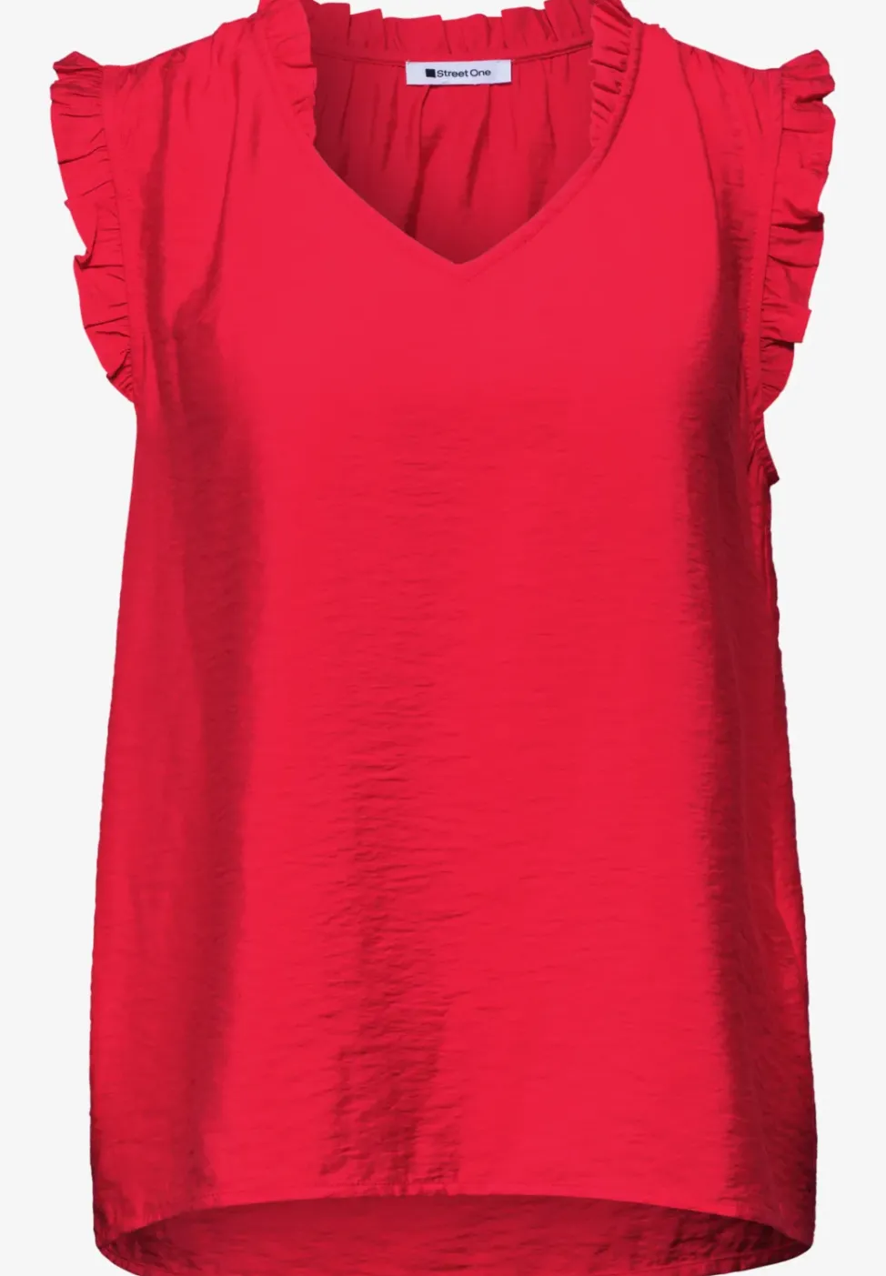 Blusentop mit V-Neck und Rüschen