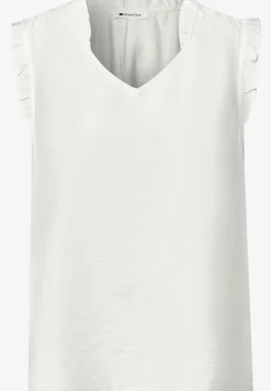 Blusentop mit V-Neck und Rüschen