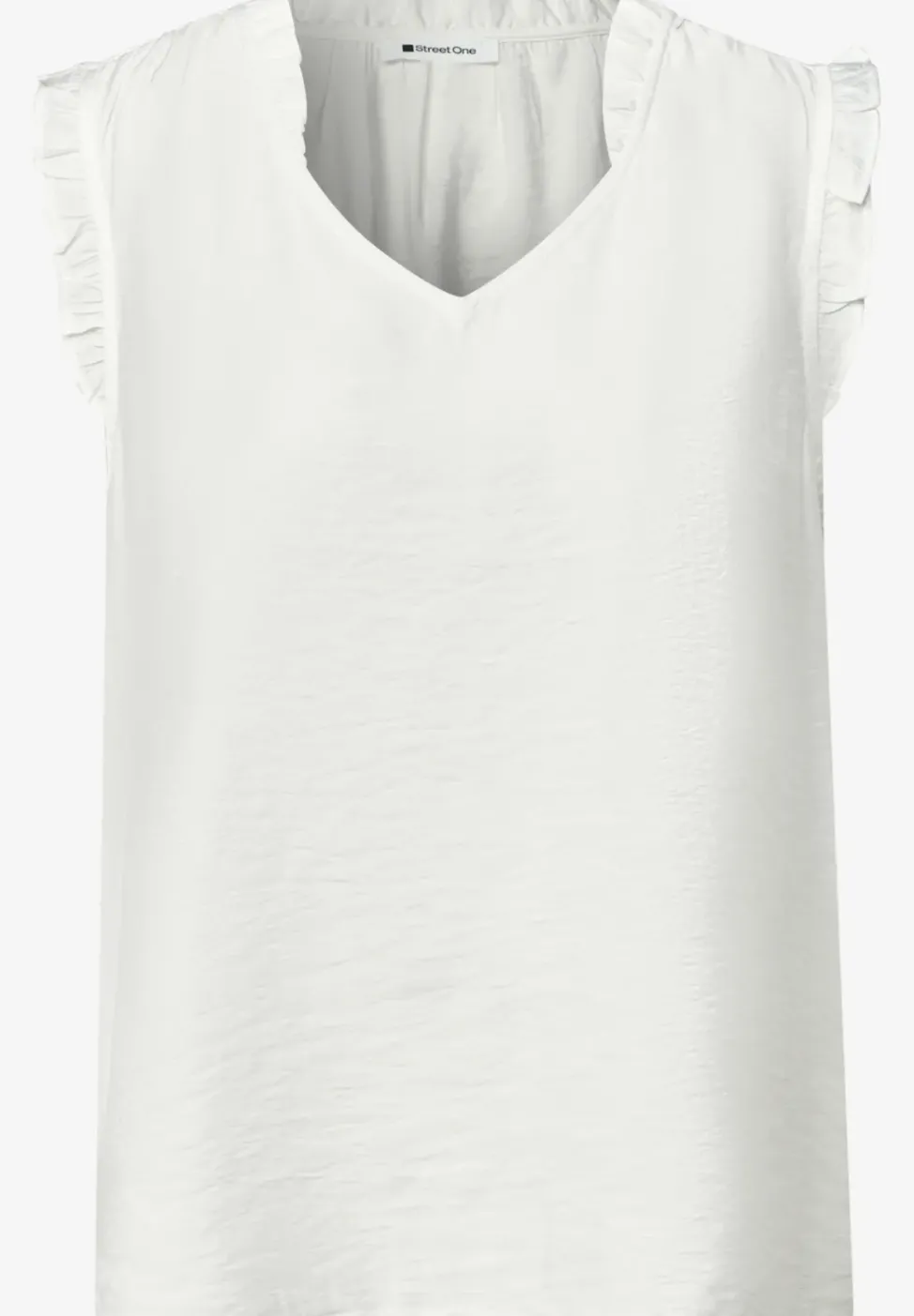 Blusentop mit V-Neck und Rüschen