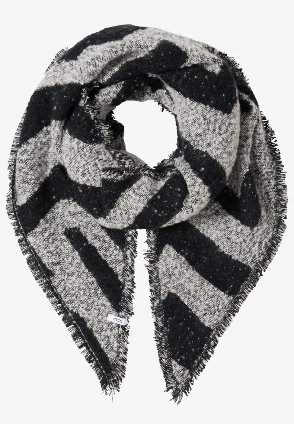 Bouclé Dreieckstuch