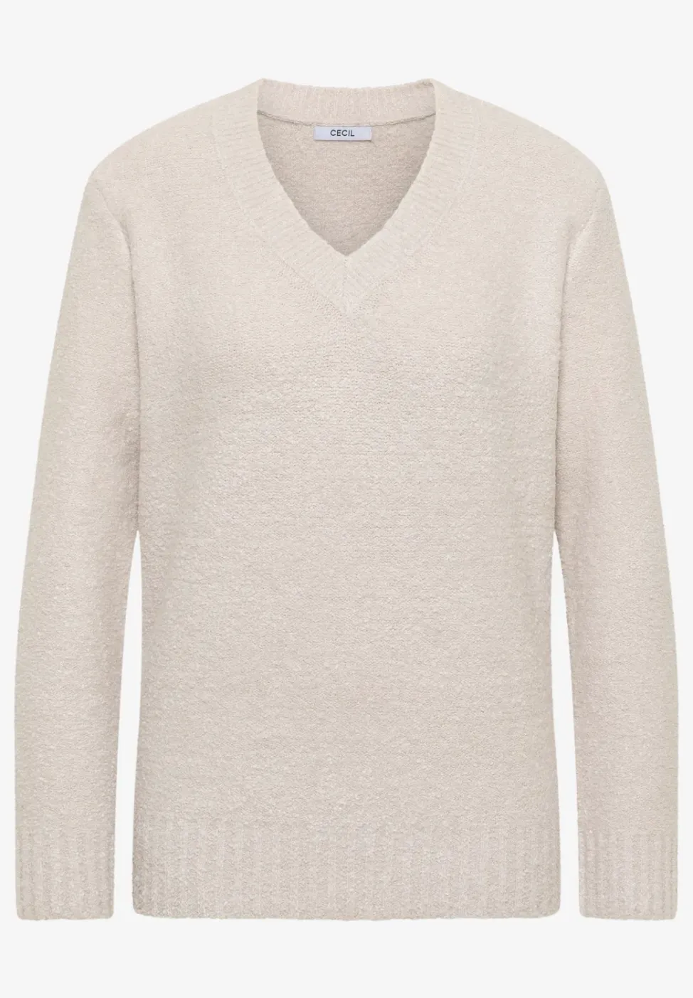 Bouclé V-Neck Pullover