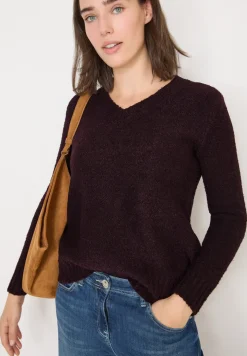 Bouclé V-Neck Pullover