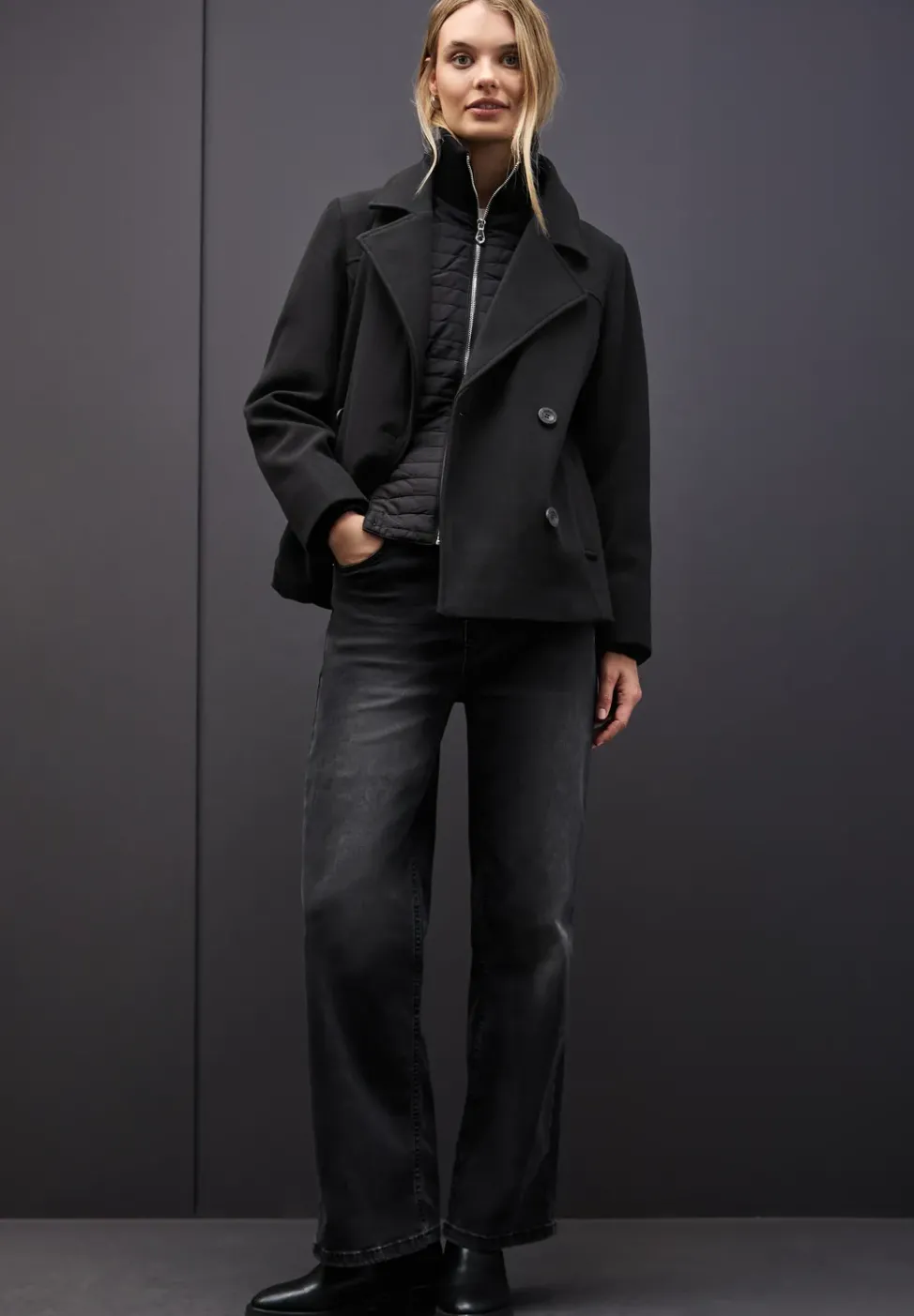 Cabanjacke mit Inlay