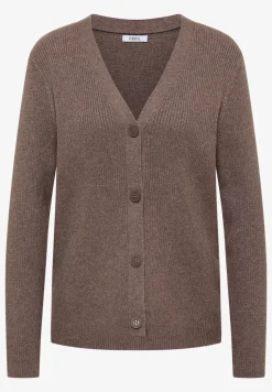 Cardigan in Rippstruktur