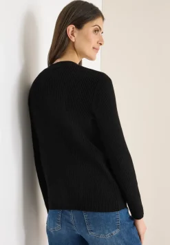 Cardigan in Rippstruktur