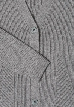 Cardigan in Rippstruktur