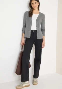 Cardigan in Rippstruktur