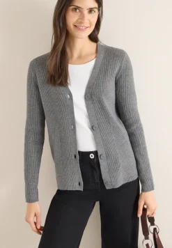 Cardigan in Rippstruktur