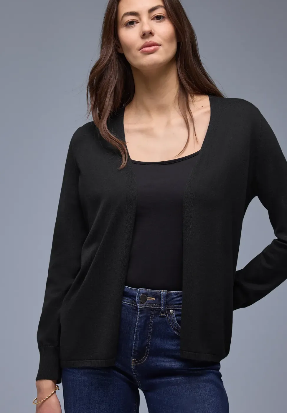 Cardigan in Unifarbe
