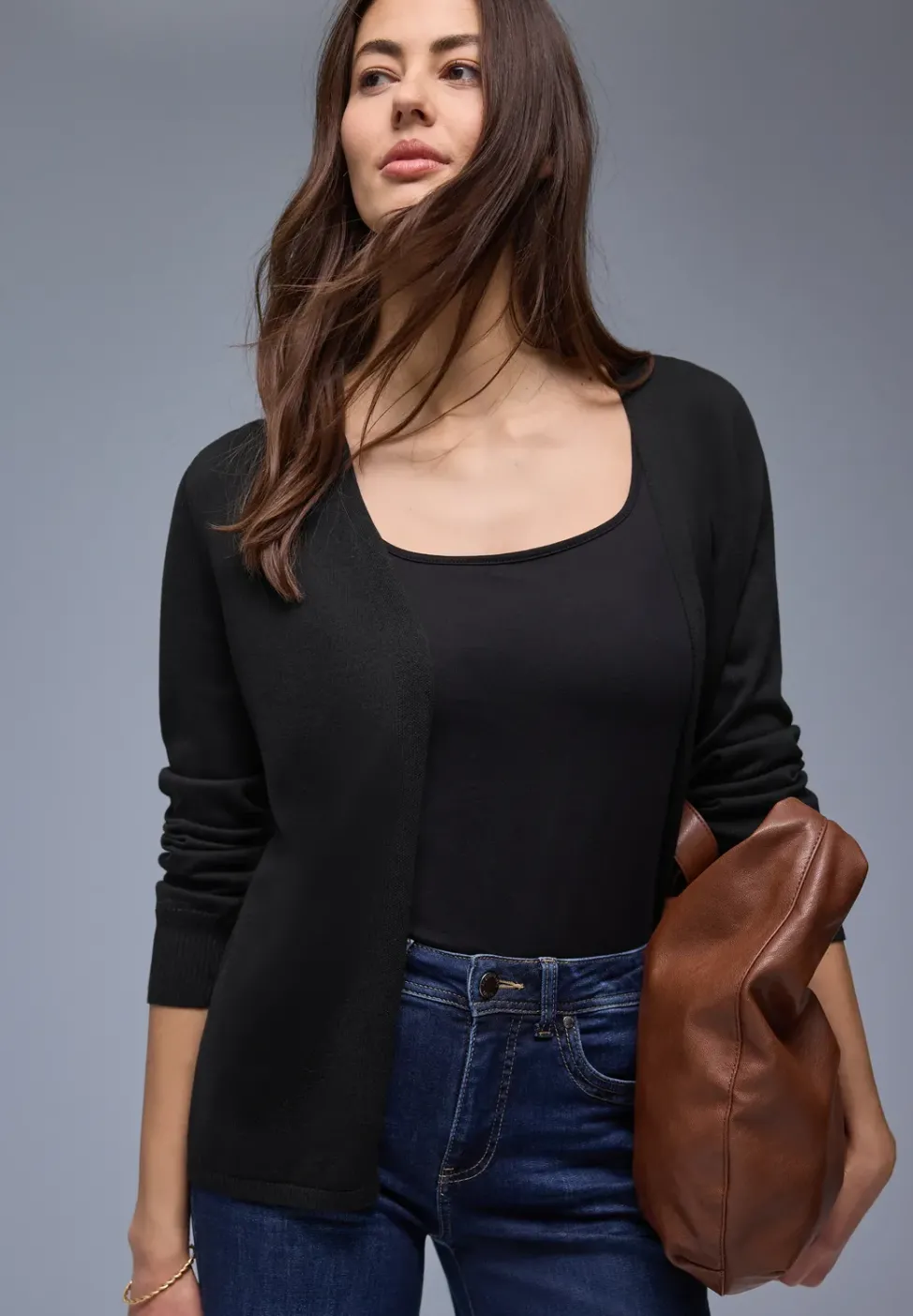 Cardigan in Unifarbe