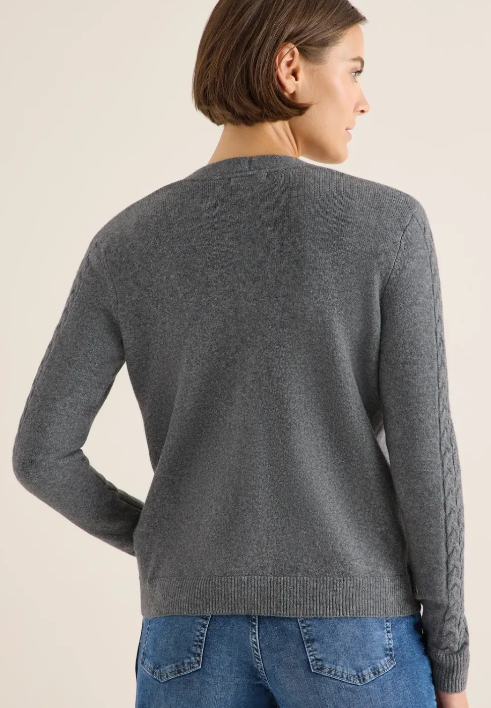 Cardingan mit Strickdetails