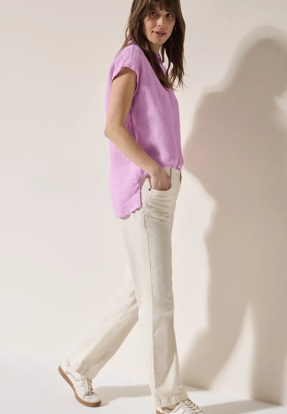 Chambray Leinenbluse