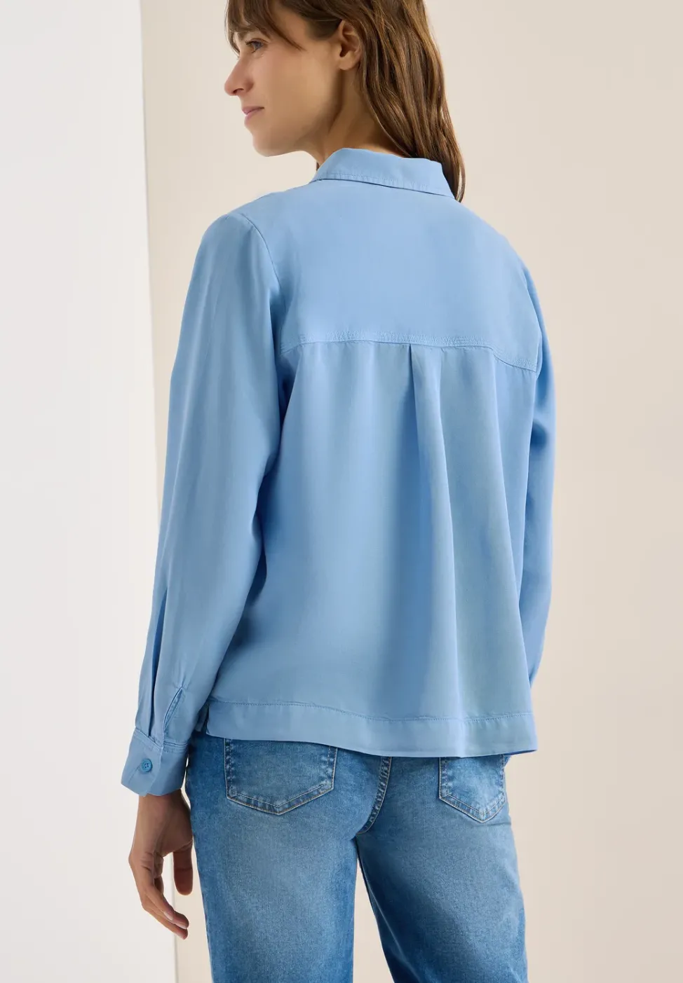 Colored Denim Bluse