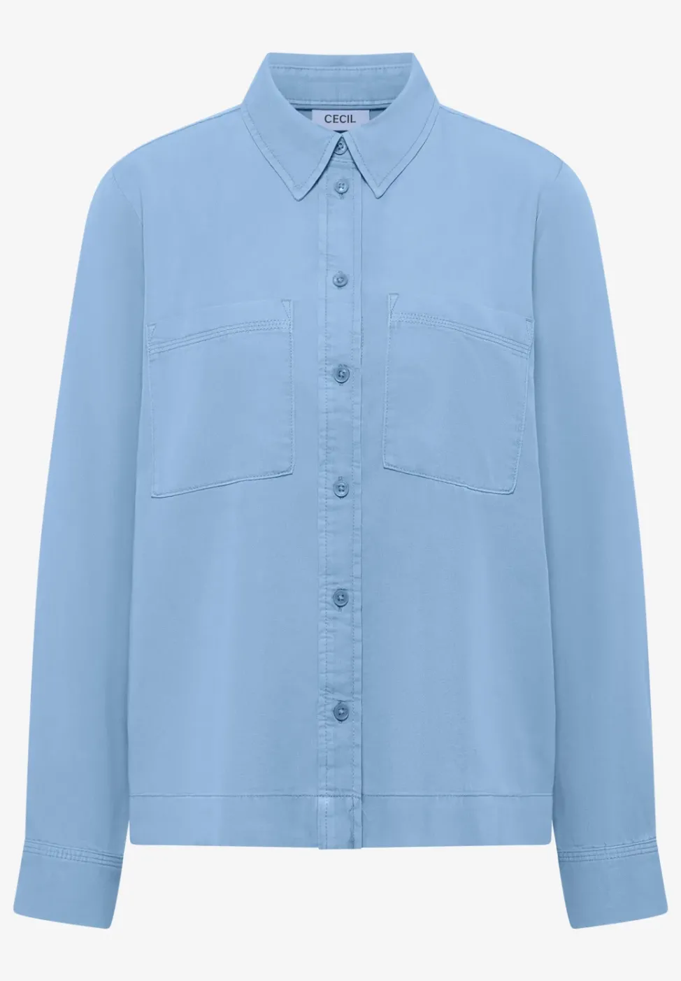 Colored Denim Bluse