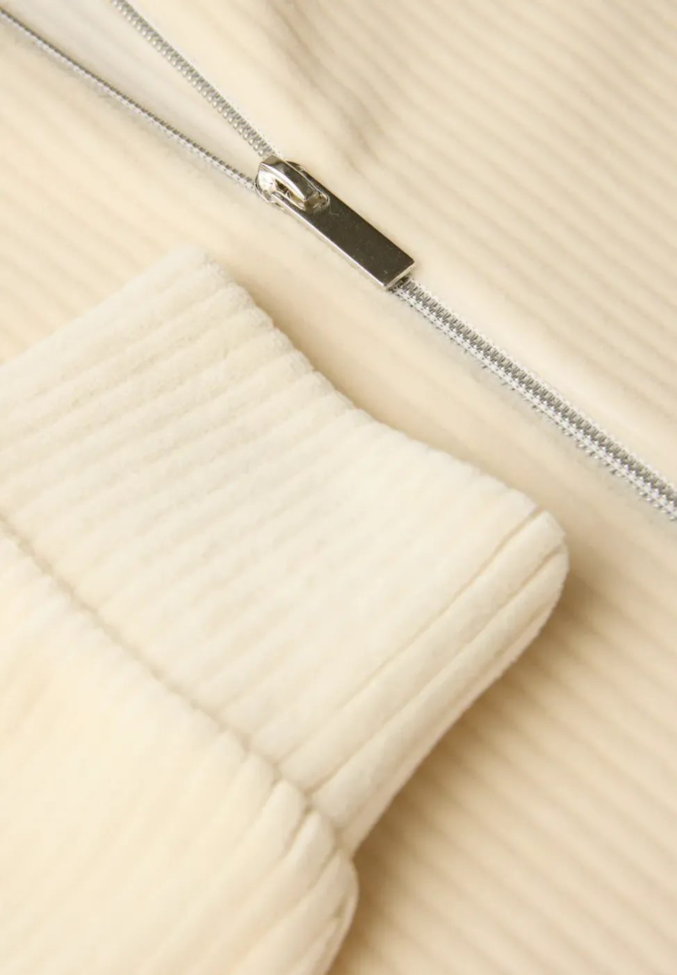 Cordjacke mit Zipper