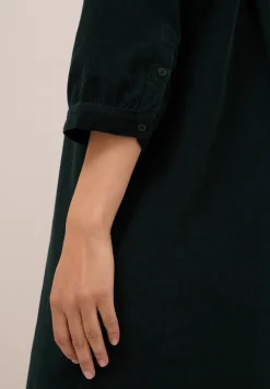 Cordkleid in Unifarbe