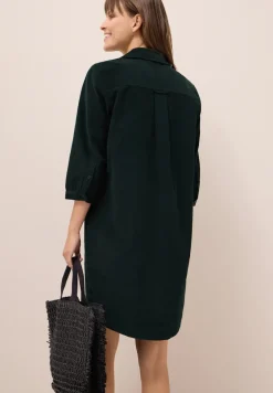 Cordkleid in Unifarbe