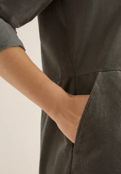 Cordkleid in Unifarbe